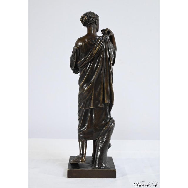 After Praxitèle, Diane de Gabies, 1800s, Bronze For Sale - Image 18 of 18