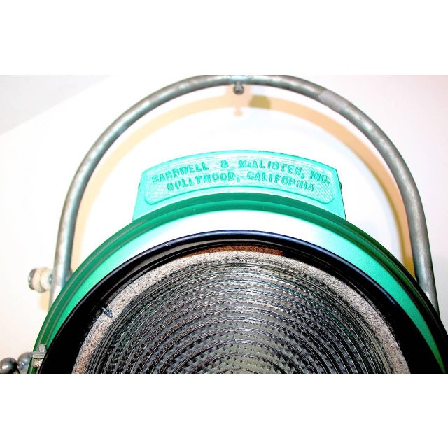 Motion Picture Large Spotlight, Mid-20th Century. Hung in Studio Untouched. Display as Sculpture, Circa 1960's For Sale In Dallas - Image 6 of 10