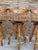 Wood 1960s Set of 3 Solid Wood Spindle Captain’s Chair Stools For Sale - Image 7 of 7