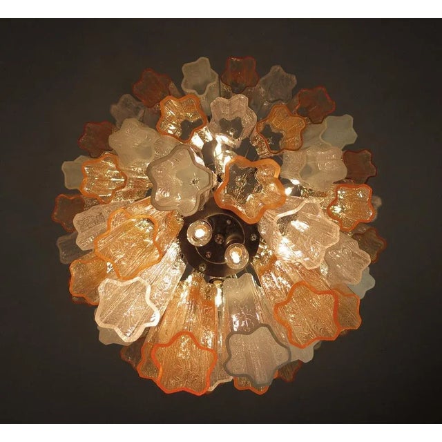 Blue Murano Glass Tube Chandelier from Venini, 1980s For Sale - Image 8 of 13