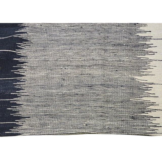 Vintage Mazandaran Natural Color Hand Made Organic Wool Tribal Kilim,10'x12'4" For Sale - Image 4 of 6