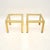 A very stylish and well made pair of vintage Italian brass side tables by Zevi, dating from the 1970’s. They are of superb...