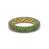 Natural 4.17 cts zambian emerald band ring in 18k gold For Sale - Image 16 of 18