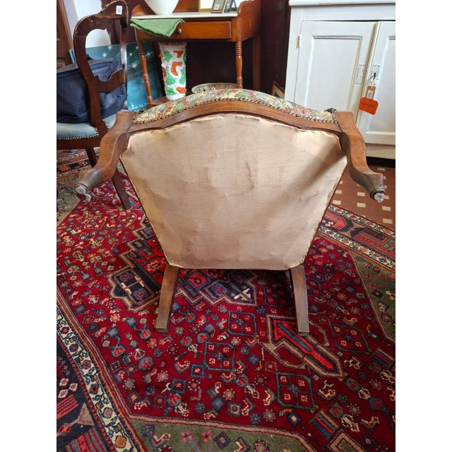 Italian Paolina Armchair with Fabric, 1890 For Sale - Image 11 of 16
