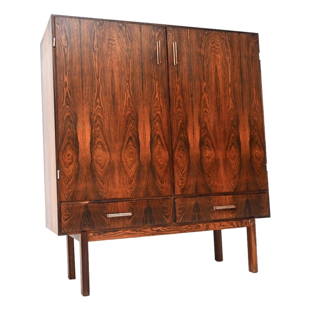 Vintage Danish Drinks Cabinet attributed to Axel Christensen, 1960s For Sale