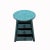 This is a handmade oriental barber stool in a round top shape with 3 drawers. The surface is finished with distressed...