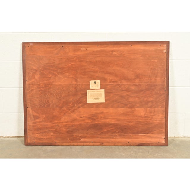 1950s L. & J. G. Stickley American Colonial Cherry Wood Framed Wall Mirror, 1957 For Sale - Image 5 of 8