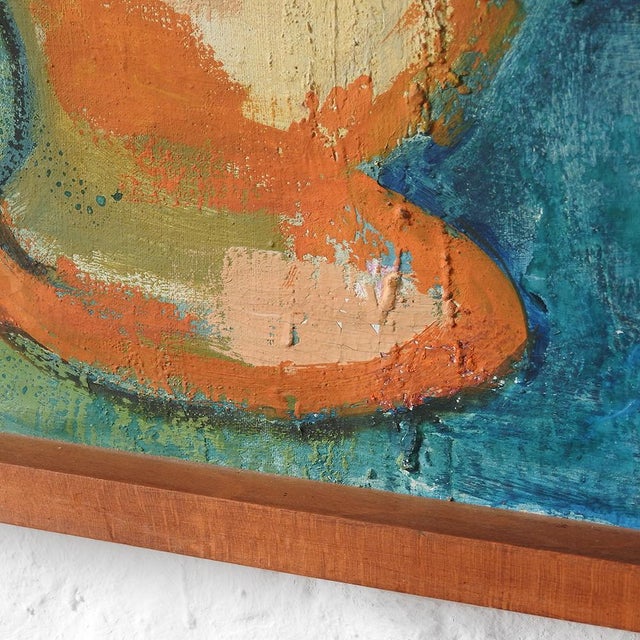 Flower Still Life, 1960s, Oil on Canvas, Framed For Sale - Image 7 of 14