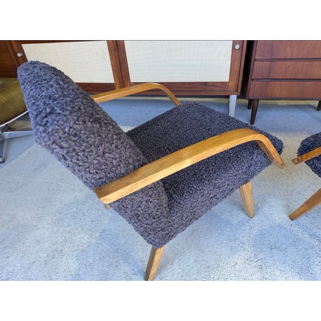 Set of Mid-Century Brussels Expo 58 Armchairs by Jiří Jiroutek for Jitona, 1960s For Sale - Image 6 of 15