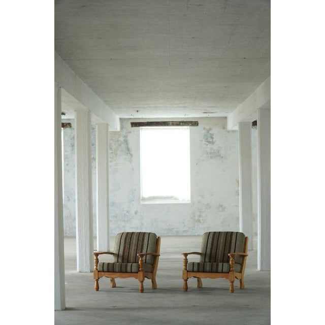 Mid-Century Modern Danish Oak Lounge Chairs by Henning Kjærnulf, 1950s, Set of 2 For Sale - Image 18 of 18