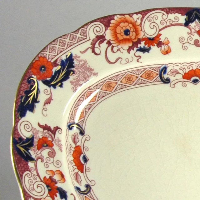Victorian Earthenware Platter from Derby Crown Ware For Sale - Image 3 of 9
