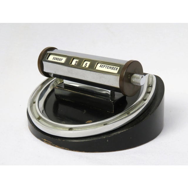 Vintage English Art Deco Perpetual Calender For Sale - Image 3 of 10