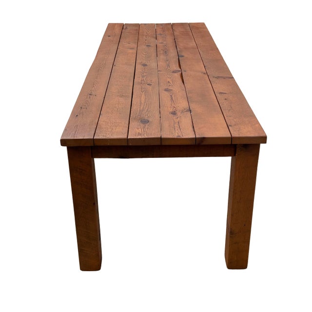 American Reclaimed Wood Farm Table - Sundance Living For Sale - Image 3 of 9