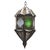 Moroccan Lantern Handcrafted Moorish Metal and Glass For Sale - Image 18 of 18