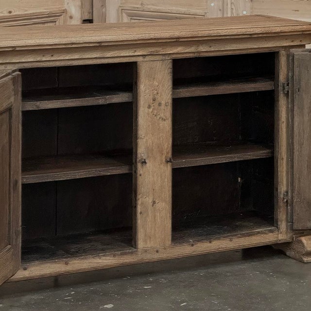 18th Century Dutch Rustic Oak Buffet ~ Credenza With Wrought Iron For Sale - Image 15 of 18