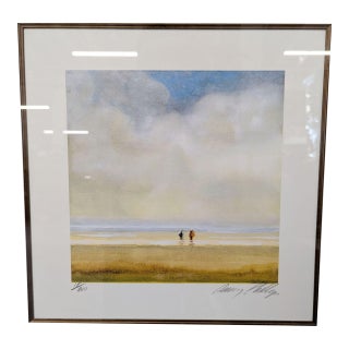 P. Phillips “Shore Path” Signed Limited Edition Giclée Framed Art Print by Lisa Violetto Designs For Sale