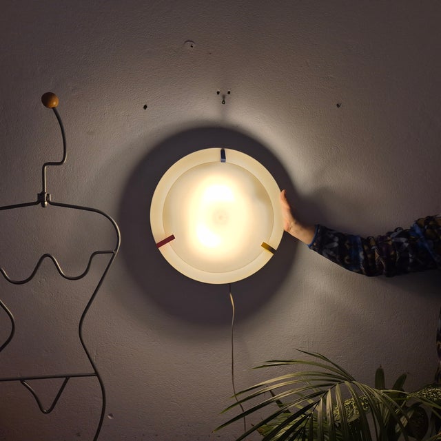 1990s Postmodern Stoja Flush Mount by Ettore Sottsass for Ikea, 1990s For Sale - Image 5 of 6