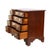 Chippendale Knob Creek Chippendale Cherry Block Front 4-Drawer Chest C1930 For Sale - Image 3 of 10