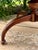 Vintage Regency Style Mahogany Red Leather Top Drum Table Carved Base For Sale - Image 6 of 9