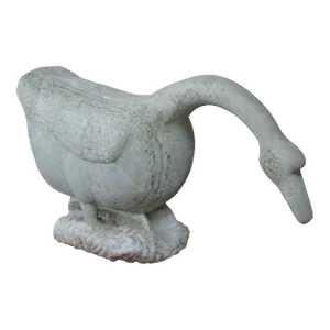 Antique Italian Carved Stone Bird Garden Sculpture