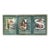 Framed Vintage Set of Foil Print Cherub Alphabet Postcards in Letters J, P, S For Sale