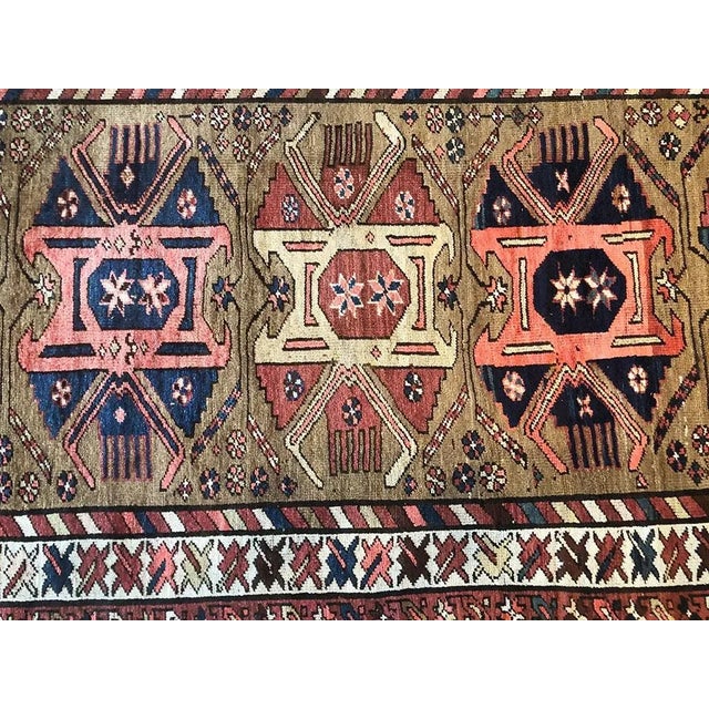 Contemporary 1900s Antique Caucasian Karabagh Runner-4’8’x11’6" For Sale - Image 3 of 7