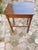 Wood Antique Table in Walnut with Turned Legs and Drawer For Sale - Image 7 of 7