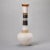 Mid-Century Modern Tall Alabaster Vase With Dark Bands on Neck and Rim For Sale - Image 3 of 10