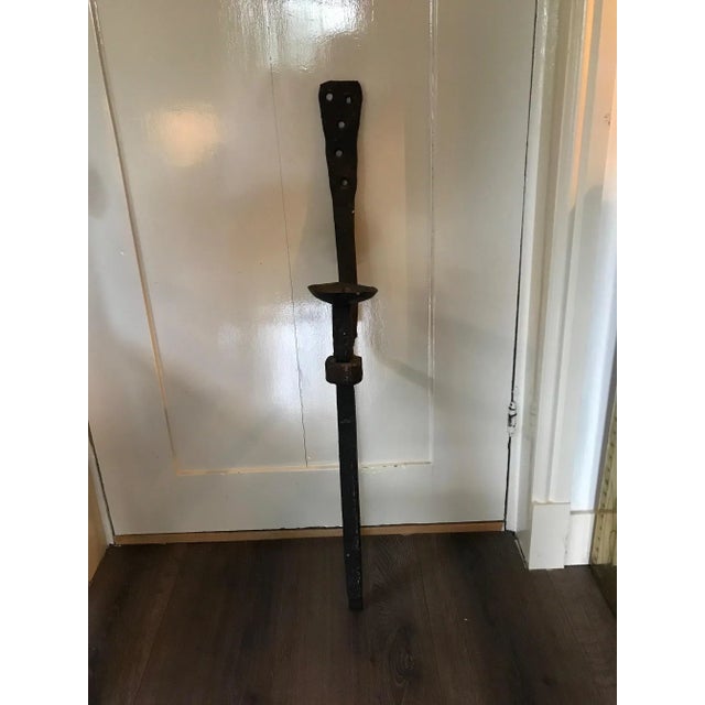 1960s Vintage Brutalist Iron Cast Candle, 1960s For Sale - Image 5 of 7