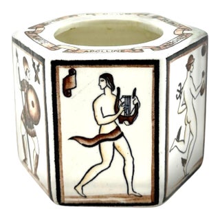 Gio Ponti, "Per Scriver Classico" Ashtray, San Cristoforo Richard Ginori, Italy 1923 For Sale