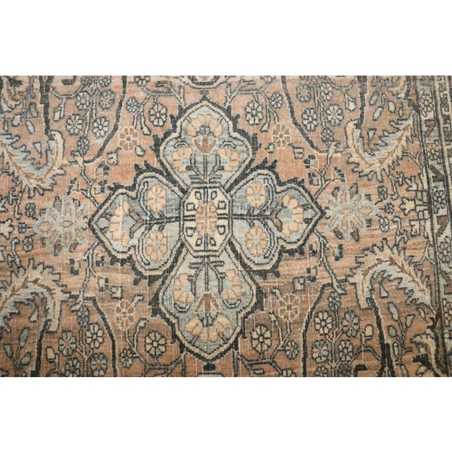 Neutral Color Persian Bidjar Rug no. j5233 For Sale - Image 9 of 11