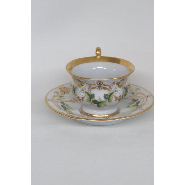 Carl Tielsch C T Germany Bone China Leaf Teacup and Saucer 4511b For Sale - Image 14 of 16