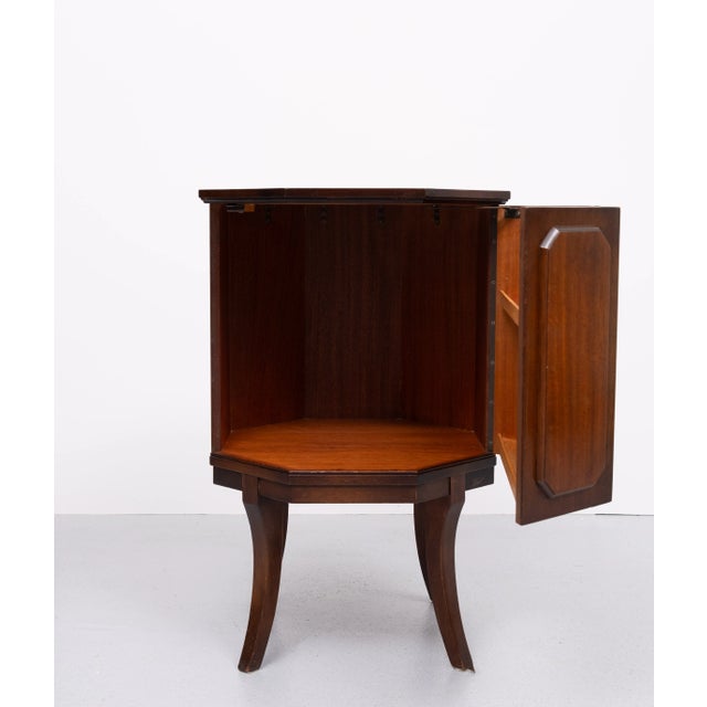 1950s Octagonal Shaped Liquor Cabinet, England, 1950s For Sale - Image 5 of 8