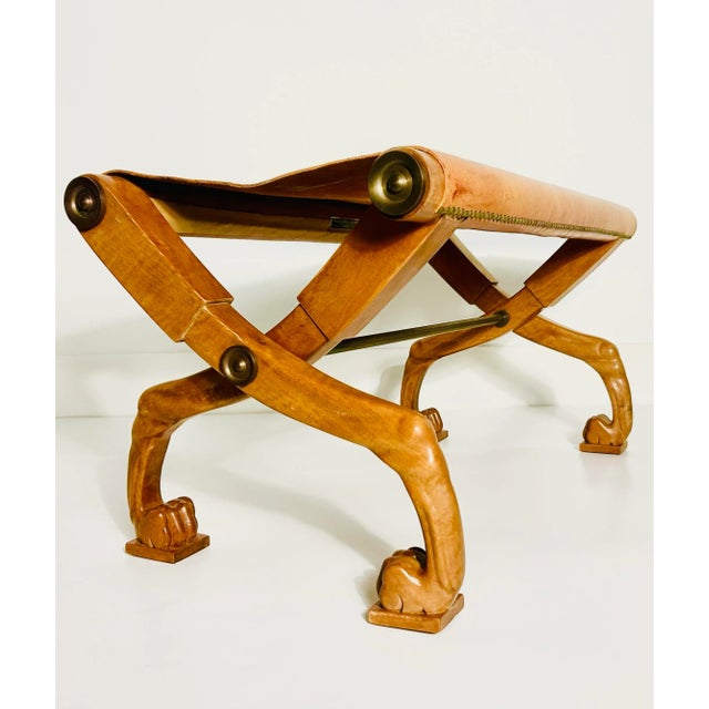 The Gibbings Diphros Okladias folding stool designed by T.H. Robsjohn-Gibbings was inspired by ancient Greek furniture....