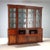 Mahogany and Glass Bookcase with Flame Mahogany Veneer For Sale - Image 11 of 11