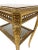 Rectangular Gilded Wood Side Table with Marble Top For Sale - Image 4 of 8