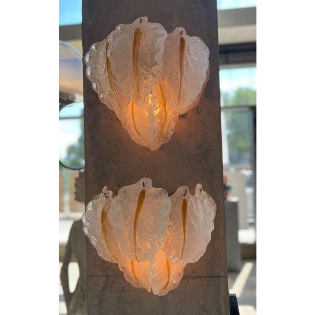 1960s Murano Glass Wall Sconces, 1960s, Set of 2 For Sale - Image 5 of 14