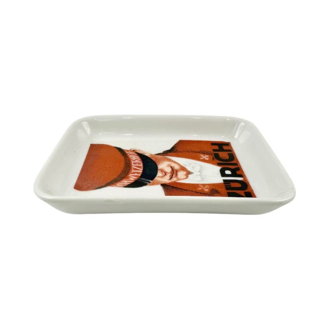 Vintage Hotel Schweizerhof Zurich Switzerland Ashtray Catchall Dish For Sale In Washington DC - Image 6 of 10