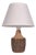 1960s Mid-Century Modern Einar Johansen, Rustic Brown Stoneware Table Lamp For Sale