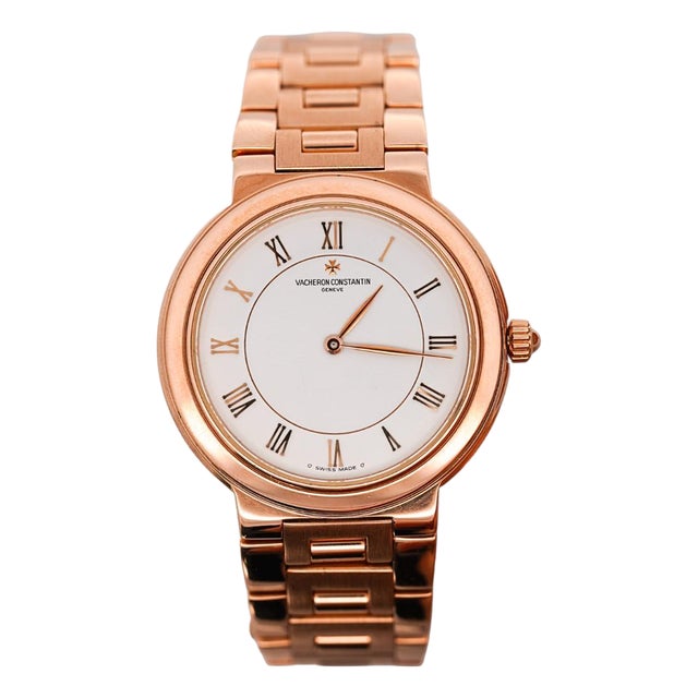 Vacheron Constantin Sovereign 18k Rose Gold 32mm Watch For Sale