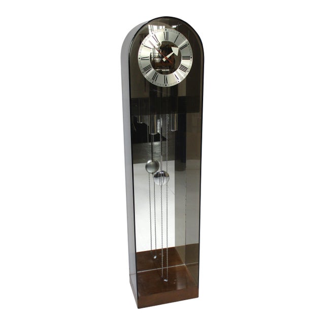 Howard Miller Lucite Mid Century Grandfathers Clock Model 677 For Sale