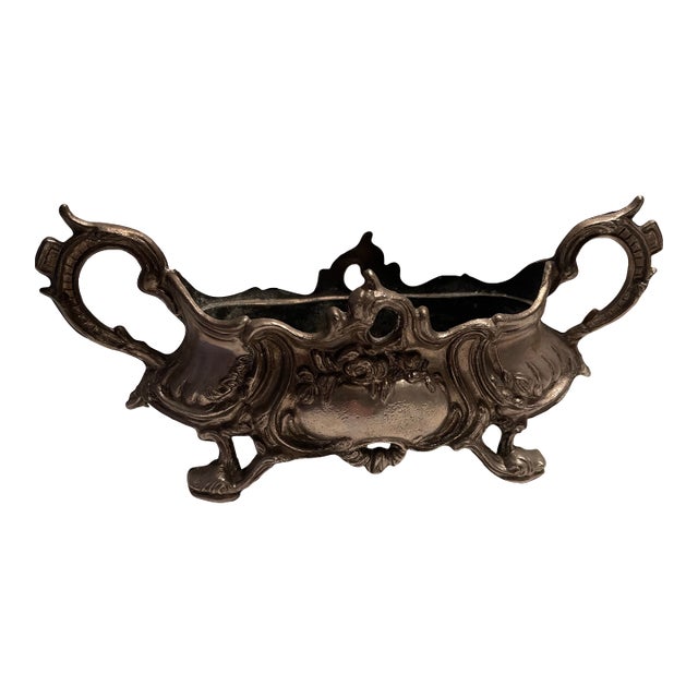 Antique French Silverplated Jardiniere (Planter) Centerpiece For Sale