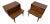 Mid-Century Modern Kent Coffey Tableau Walnut Nightstands - Set of 2 For Sale