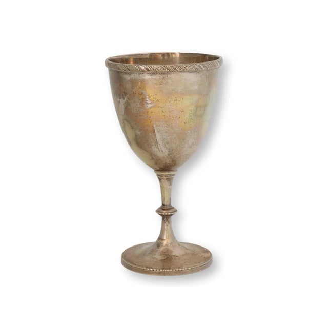 Silver-plated English trophy goblet awarded for 1st Prize in the Todington & District Marathon Race, dated August 1927....