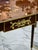 French Style Brown Console Table With Gold Leaf Accents For Sale - Image 4 of 7