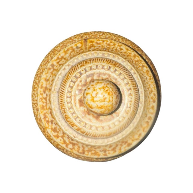 Mid 20th Century Portuguese Salt-Glazed Stoneware Lidded Canister by Campos Filhos For Sale - Image 9 of 12