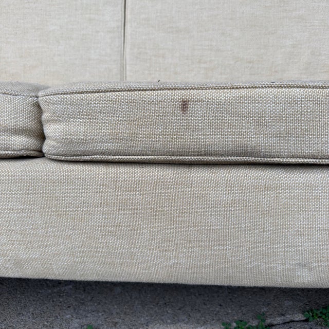 Florence Knoll Early Florence Knoll Beige Sofa For Sale - Image 4 of 12