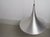 Mid-Century Modern Space Age Trumpet Pendant Light in Brushed Aluminium and Metal, 1960s For Sale - Image 3 of 11