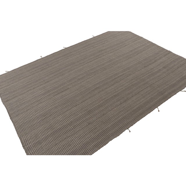 Handwoven in wool, this 9x12 Kilim is from an exciting new line of contemporary flatweaves by Rug & Kilim. Further On the...