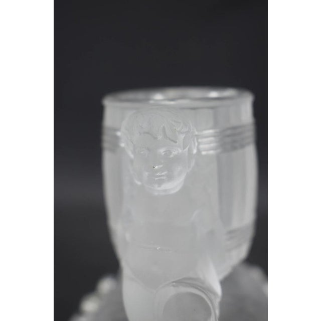 Antique Crystal Bacchus Figurine with Match Safe and Toothpick Holder from Baccarat For Sale - Image 8 of 9